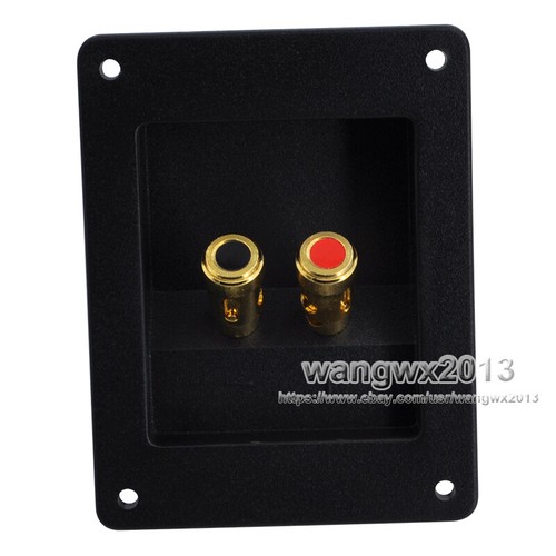 2 piezas 104x80 mm 2 vías altavoz caja de unión cableado terminal de cobre poste de unión - Imagen 14 de 16