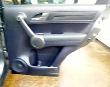 HONDA CR-V 2007-2012 DOOR PANEL/CARD - DRIVER REAR (BLACK LEATHER)