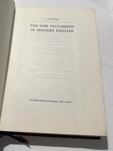 The New Testament in Modern English J.B. Phillips 1966 2nd Printing American Ed. - Picture 8 of 14