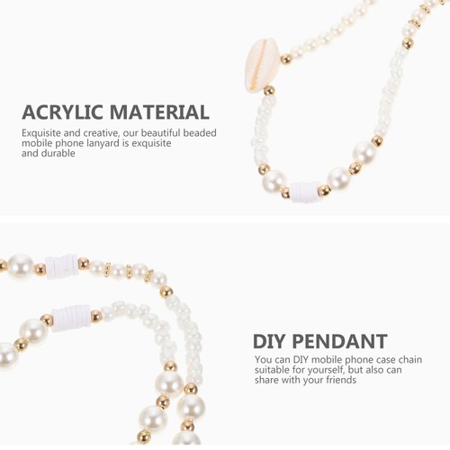 Phone Hanging Strap Beaded Phone Strap Phone Chain Phone Decor - 第 4/12 張圖片