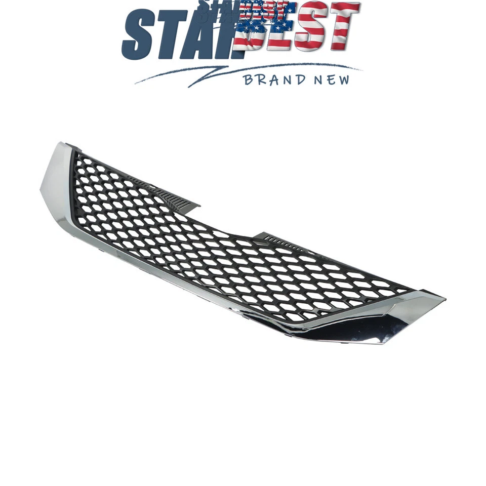 Fit For Toyota Sienna 2011-2017 Front Upper Grille Assembly Chrome Trim&Black Foto 3 de 4