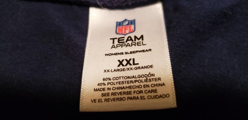 NFL Apparel Denver Broncos Womens XXL Sleepwear Top Short Sleeves Shirt NWOT - Picture 5 of 9
