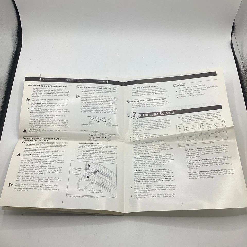 1997 3Com OfficeConnect Hub TP400, TP800, TP1200, Networking User’s Guide - Image 4 of 4