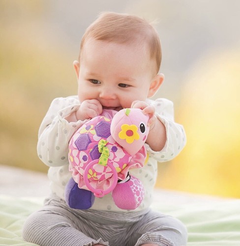 Infantino Sparkle Topsy Turtle Mirror Pal Baby Activity Toy - Picture 3 of 4
