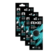 AXE Air Freshener Mini Vent Clip, Odor Eliminator Scent, Apollo, 4 Pack