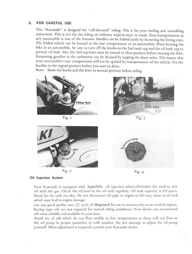 KAWASAKI Workshop Owners Manual MT1 1971 1972 1973 1974 1975 Maintenance Service - Picture 4 of 5