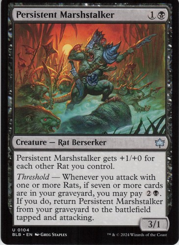 Persistent Marshstalker U Bloomburrow 104 NM - Picture 1 of 2