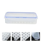 2Pcs Refrigerator Ice Cube Making Trays DIY Mold with Storage Box and Lid