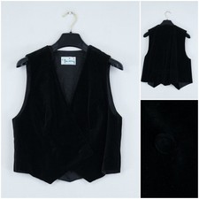 Womens Trachten Waistcoat Small US 6 EU 36 Black PERRY LANDHAUS Tyrol Vest