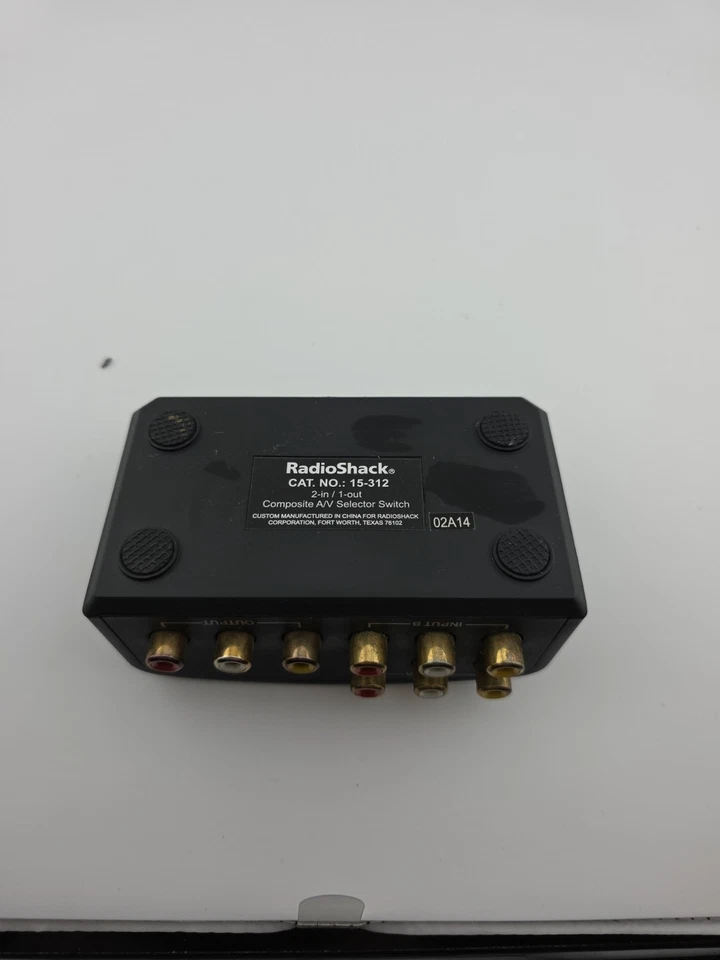 Radio Shack Composite A/V Selector Switch – 2-In 1-Out – Model 15-312 – Tested - Image 2 of 3