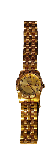 Bulova C960496 Diamond Accent Golden Tone w/ Window Women’s Wrist Watch - Picture 2 of 4