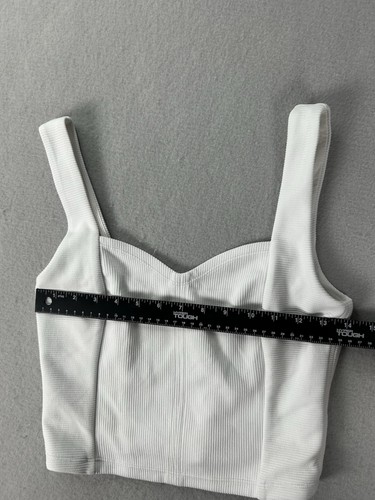 Camiseta sin mangas corta Lululemon Too para mujer mediana acanalada Softstreme Sweetheart - Imagen 6 de 8