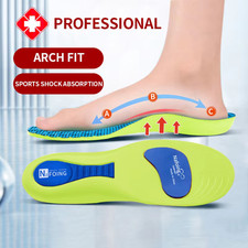 4D Shoe Insoles for Men Women Memory Foam Orthotic Shoe Inserts Sports Insoles