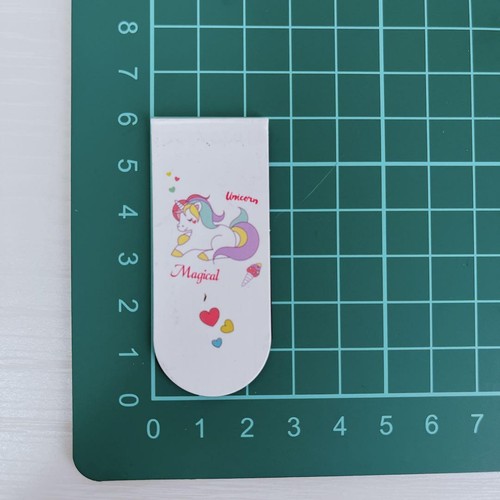 Unicorn Bookmark Set 8 Pink & White Magnetic Cute Used - Picture 4 of 9