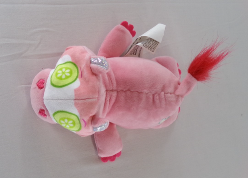 Basic Fun * 7" Cutetitos Spa-itos ~ Pink Pig w/Cucumber Slices Plush 2022 - EUC - Picture 2 of 9