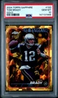 2024 TOPPS CHROME SAPPHIRE GOLD #120 TOM BRADY 01/50 PSA 10