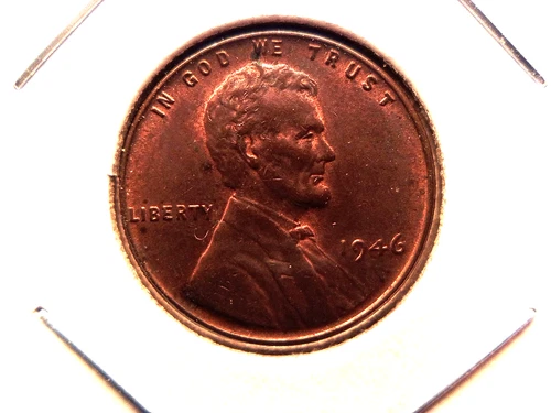1946 Lincoln Wheat Cent AU Condition Red Brown