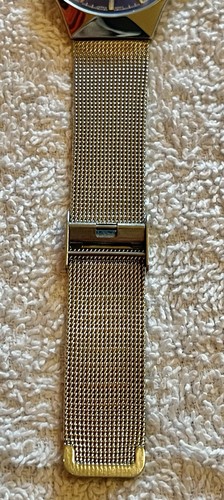Wwoor Watch Men Women Silver Tone Blue Dial Mesh Band WORKS WR-8016M Quartz DATE - Picture 3 of 13
