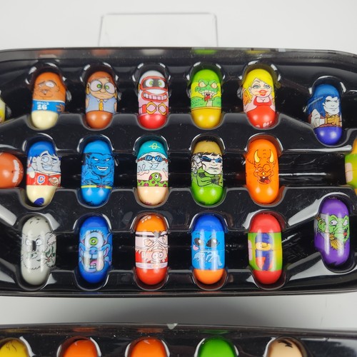 Vtg Mighty Beanz Series 1 And 2 Assorted Lot Of 43 Variety Marvel Beans W/ Case - Picture 6 of 15