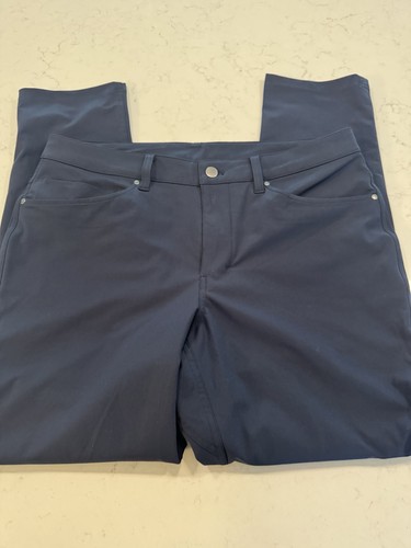 Lululemon Pants Mens 32 Navy Chino 32x28 Classic Golf ABC Warpstreme Commission - Picture 5 of 14