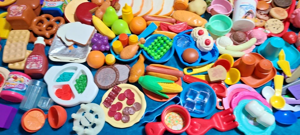 ENORME Lote de Comida de Juego de Simulación de Calidad Más de 8 Libras Fisher Price Tikes Kidcraft CDI ++ Foto 2 de 4