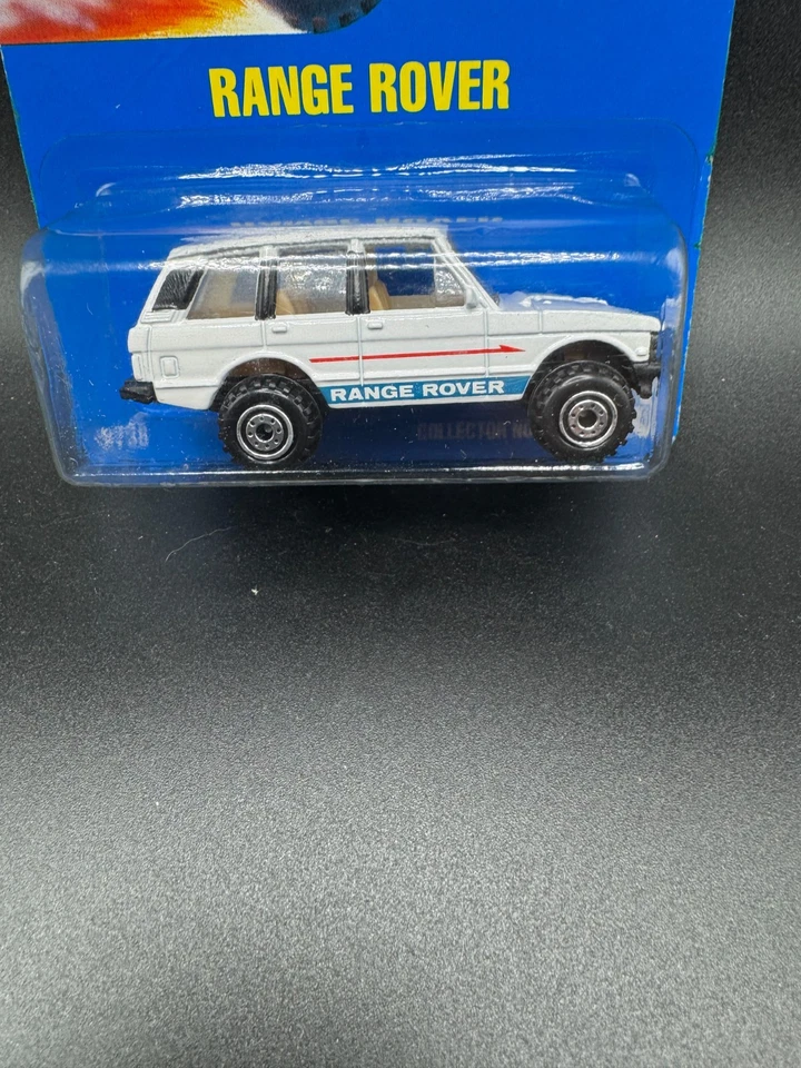 1991 Hot Wheels Blue Card Series #103 Range Rover in White Y - Image 2 of 3
