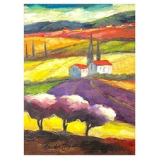 Slava Brodinsky Hand Signed Original Painting on Canvas with Letter of Authentic