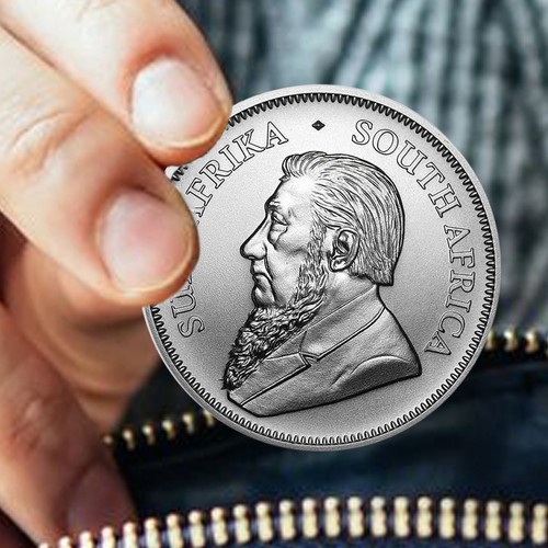 2025 Südafrika 1 Oz 999 Silber Krügerrand Münze BU Stempelglanz - Bild 3 von 8