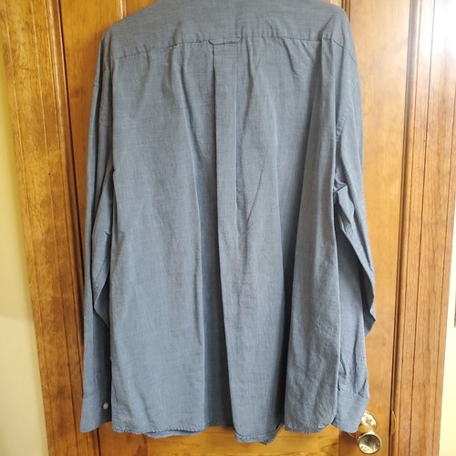 IZOD Shirt Mens Long Sleeve Button Down Gray Textured Sz XXL - Picture 11 of 11
