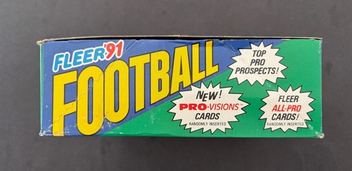 Fleer Football 1991 36 paquete caja de cera fresca de fábrica - busca Bo Jackson Pro Visions - Imagen 5 de 6
