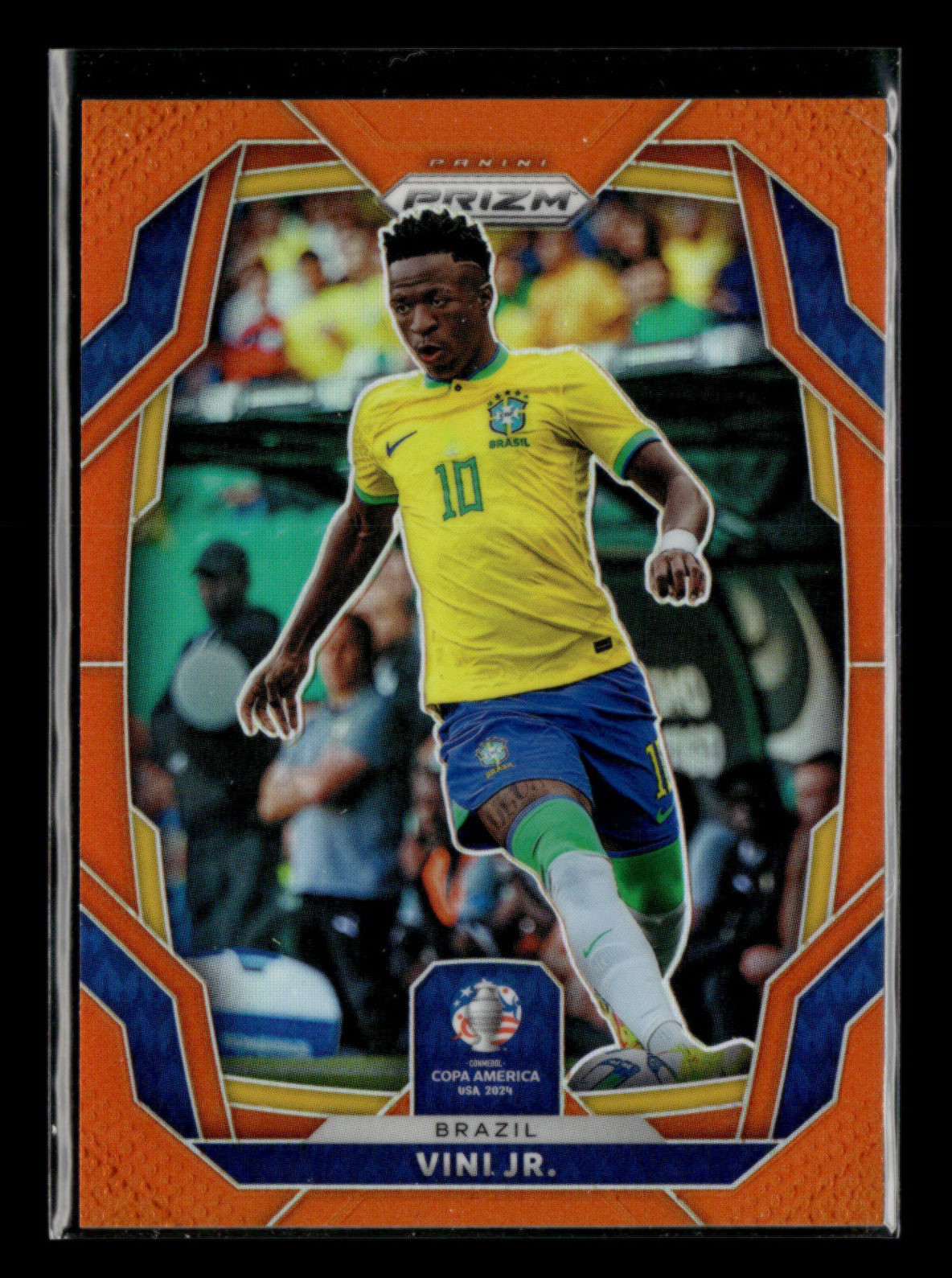 Vini Jr. 2024 Panini Prizm Copa America Orange Prizm 18/25 Brazil