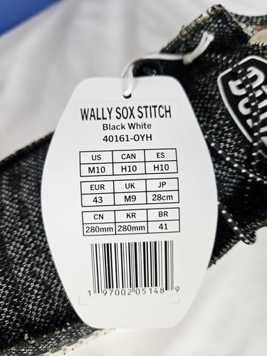Neu im Karton! Hey Dude Wally Stretch Sox Herrenschuhe – schwarz & weiß US 10 KOMFORT! - Bild 10 von 10