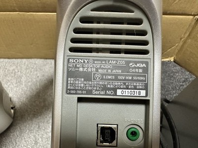 SONY　LAM-Z05　ソニー　 MD CDミニコンポ WHITE Sony LAM-Z05 Net MD Desktop Audio Minidisc CD player Working