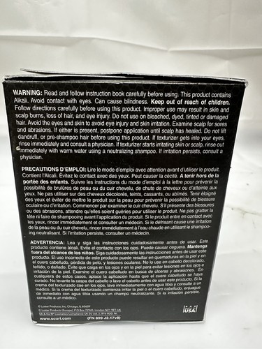 Luster's Scurl Regular Strength Texturizer W/ Olive and Argan Oil 2 Application - Picture 5 of 6
