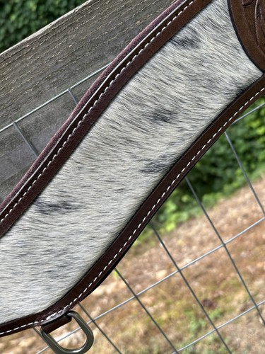 Collar de tropiezo de cuero genuino cuello de pecho occidental tachuela tamaño caballo - Imagen 8 de 10