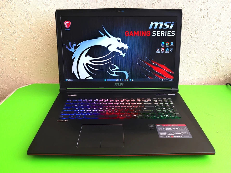 Msi Gaming Laptop Intel i7 7th Gen With 1TB Storage SSD and HDD VR Ready - Image 2 of 4