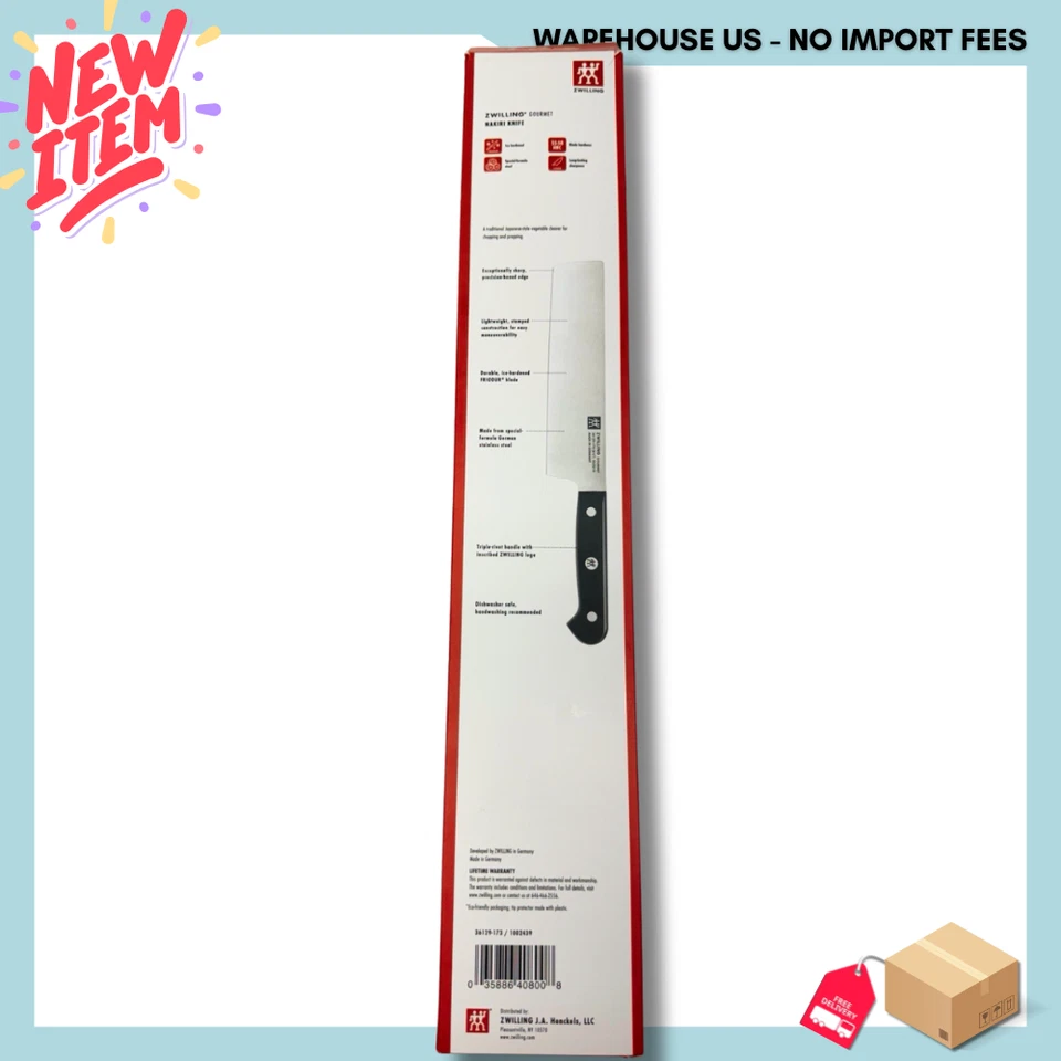 NUEVO ZWILLING GOURMET 6,5 pulgadas, cuchillo Nakiri, ENVÍO GRATUITO Foto 4 de 4