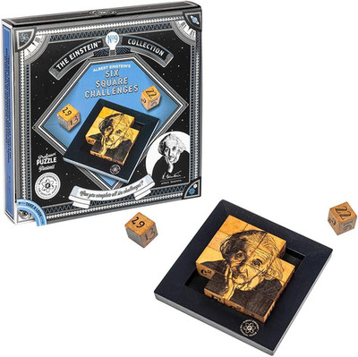 The Einstein Collection Six Square Challenges - Tricky Puzzle Set - 3D Brain Tea