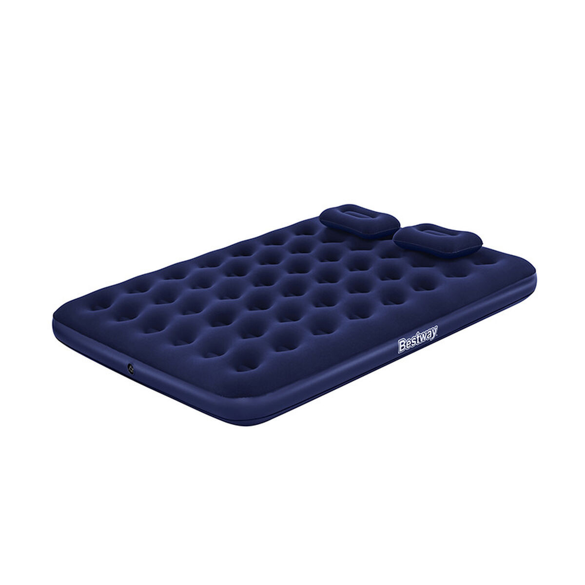 Bestway Colchon Doble con Hinchador y Almohadas 203x152x22 cm Hinchable y Cam