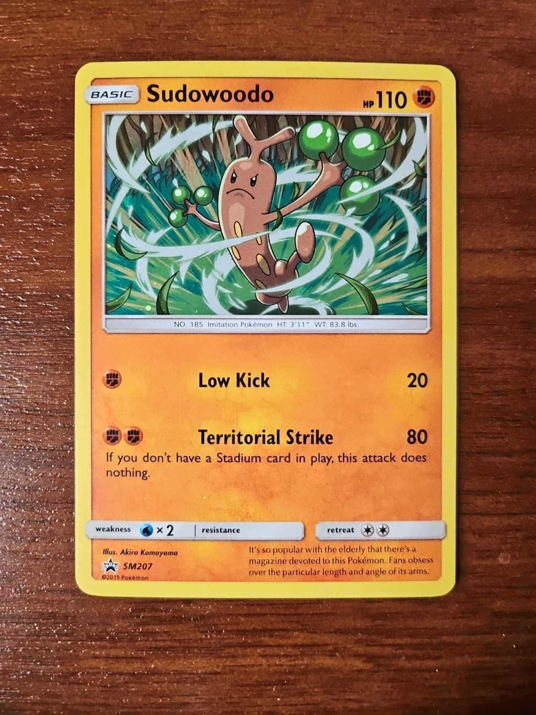 Pokemon Promo #SM207 - SUDOWOODO, Holo