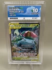 ACE 10 Gem Mint Celebi & Venusaur GX 001/095 Japanese Tag Team Pokémon Card Slab