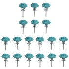 18 pcs Cabinet Knobs Ceramic Shell Shape Wardrobe Handles Drawer Pull Knobs