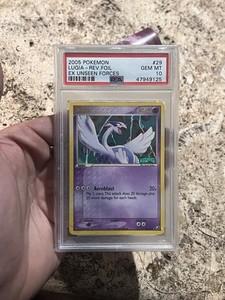 Pokemon 🌀 Lugia #29 🌀 EX Unseen Forces Reverse Holo PSA 10 Gem 💎 Pop 63 ✨👀
