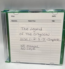 Legend of Dragoon (Sony Playstation 1 PS1, 2000) 4 DISCS ONLY TESTED