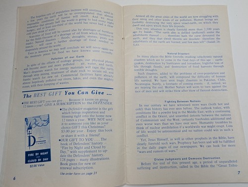 OCT 1974 The Defender Magazine Inflation Bible Prophecy Christian End Times Vtg - Bild 4 von 7