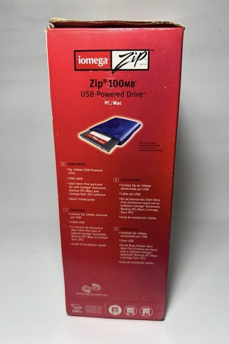 Brand New Open Box Iomega 100MB USB-Powered Drive Zip PC Mac Mint Genuine - Photo 5/15