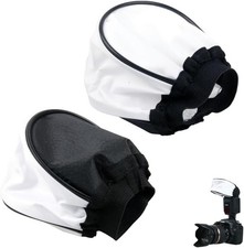 2 Pack Universal Flash Diffuser Mini Fabric Soft Light Flashes Bounce Cap Cover