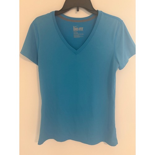 Nike Dri-FIT Regular Fit V-Neck Activewear T-Shirt Women's Size L - Picture 2 of 6