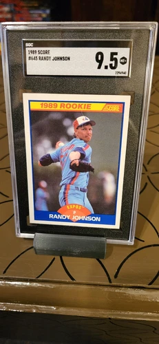 1989 SCORE #645 RANDY JOHNSON RC SGC 9.5!!! HOF EXPOS