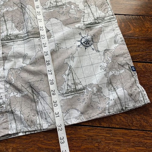 Chaps Outdoor Shirt XL Short Sleeve Vented Map Compass Outdoor Fishing Walking - Picture 11 of 11